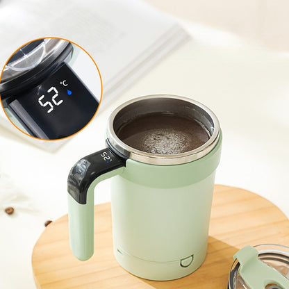 Portable coffee cup with auto mixing