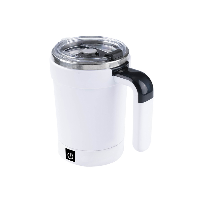 Portable coffee cup with auto mixing