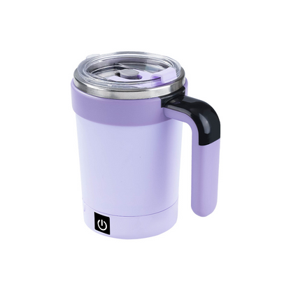 Portable coffee cup with auto mixing